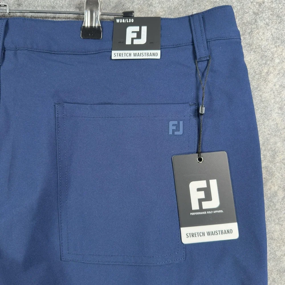FootJoy Pants Mens 38x30 Blue Moxie 5 Pocket Performance Golf Khakis Stretch - Picture 9 of 15